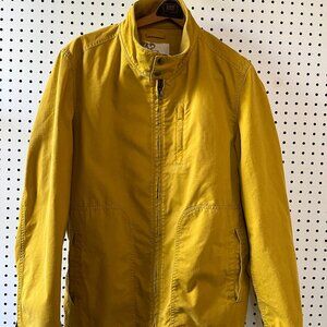 32 Bar Blues Yellow Canvas Biker Jacket - Large